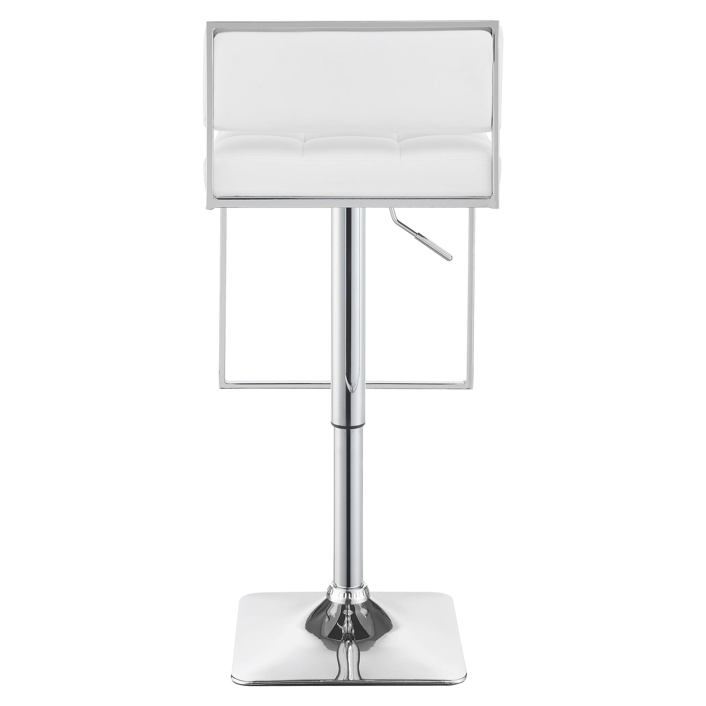 Alameda Adjustable Bar Stool White and Chrome