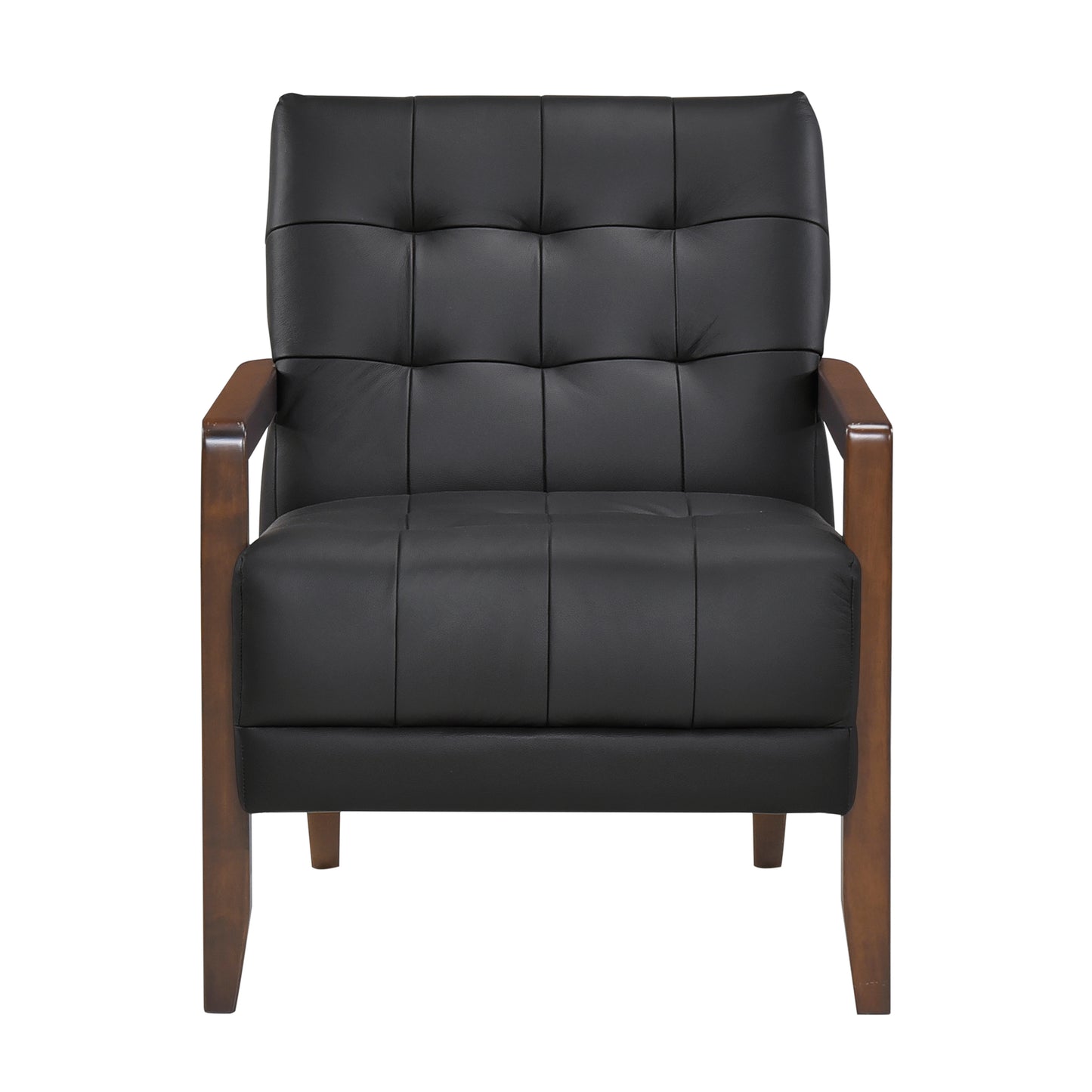 Homelegance Crafton Accent Chair in Black Upholstery 1010BLK-1