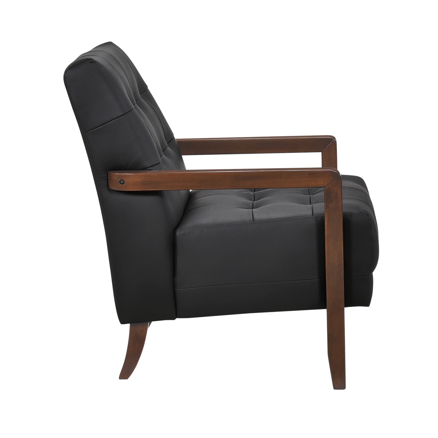 Homelegance Crafton Accent Chair in Black Upholstery 1010BLK-1