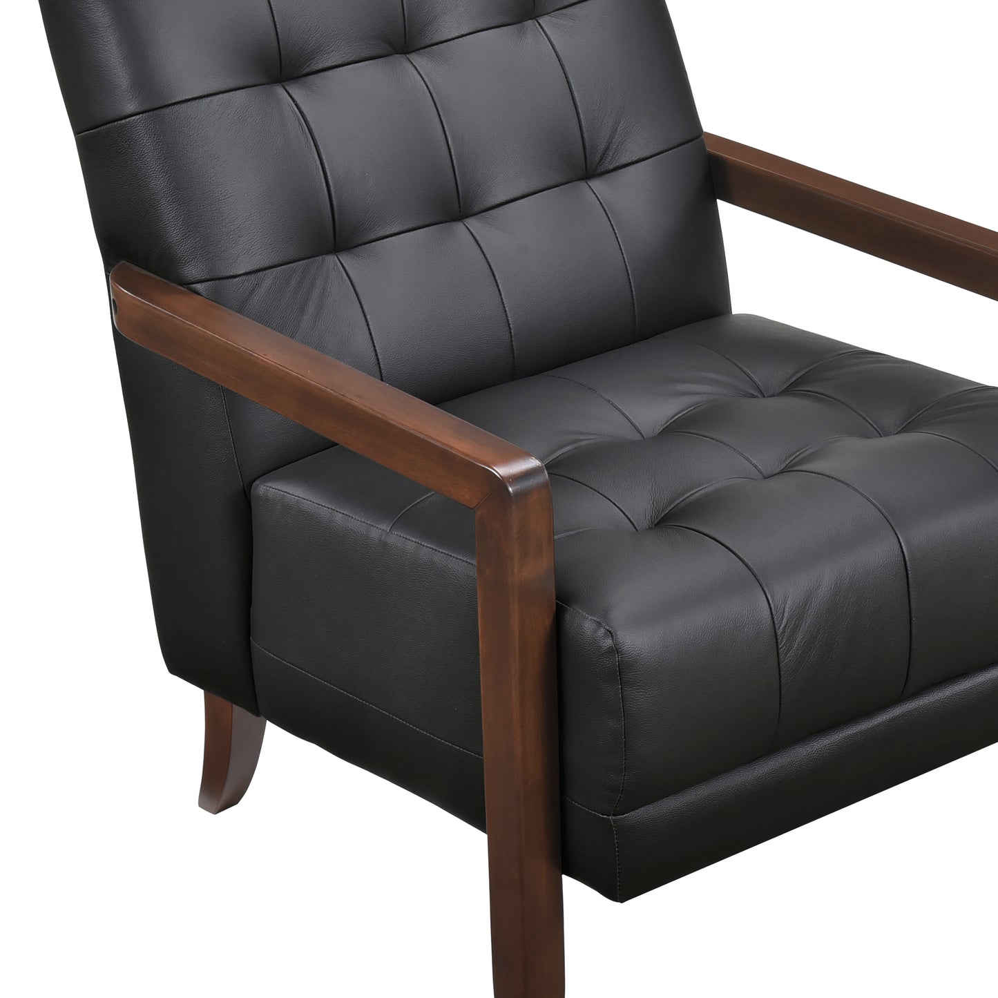 Homelegance Crafton Accent Chair in Black Upholstery 1010BLK-1