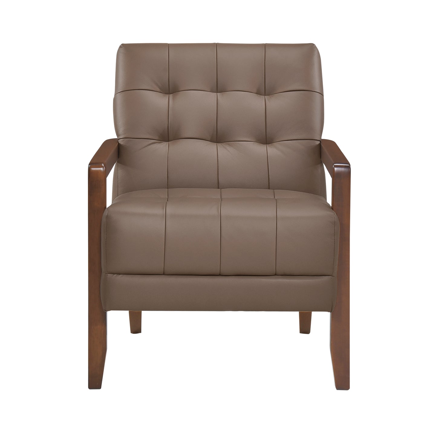 Homelegance Crafton Accent Chair in Rich Brown Upholstery 1010BRW-1