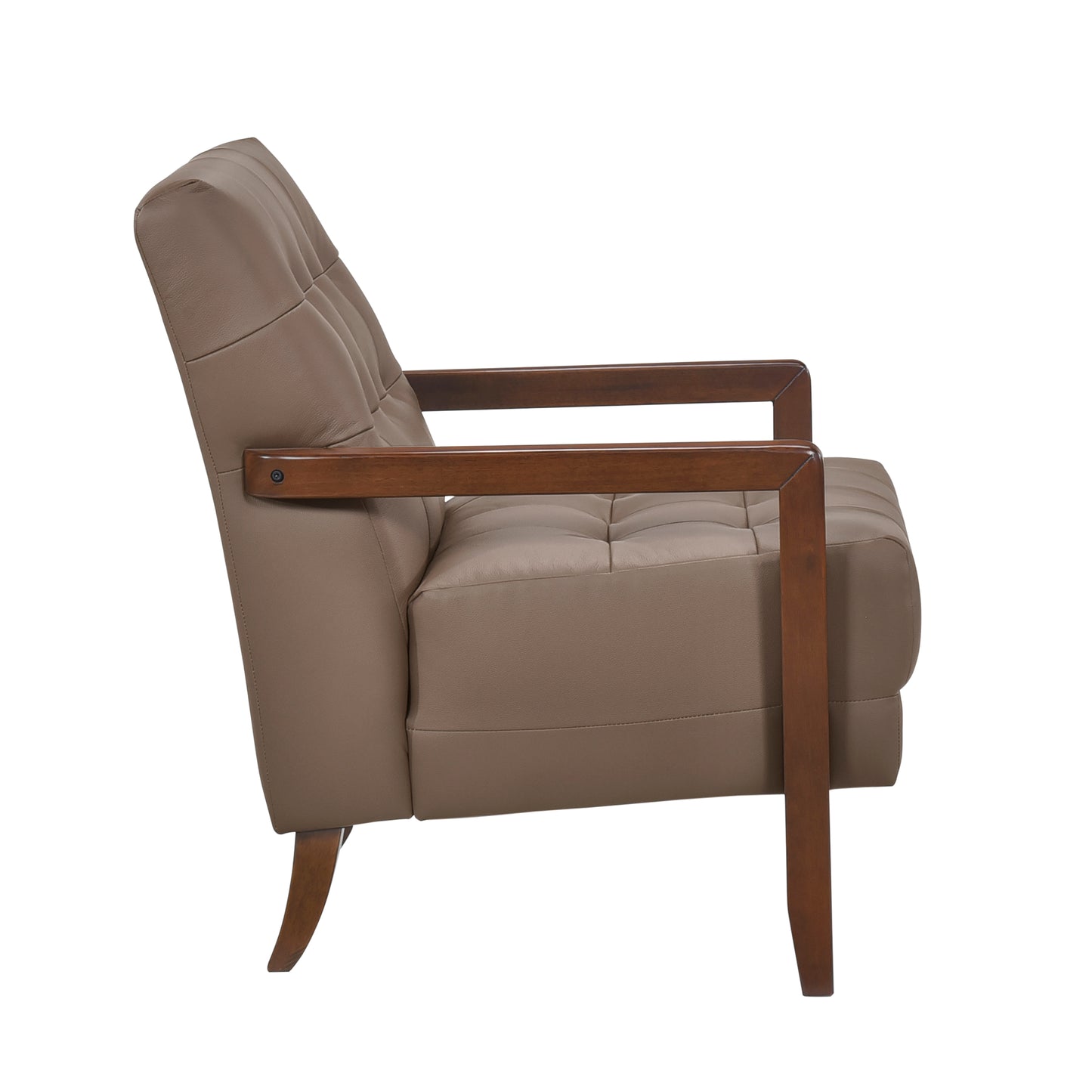 Homelegance Crafton Accent Chair in Rich Brown Upholstery 1010BRW-1