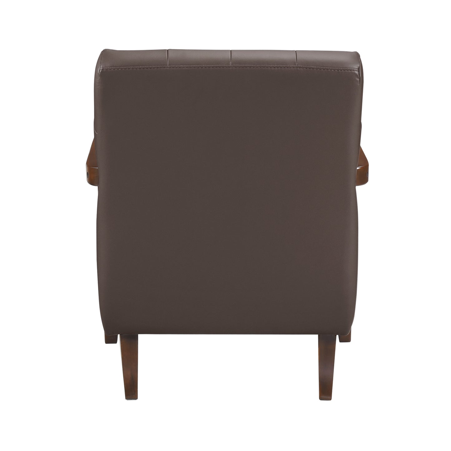 Homelegance Crafton Accent Chair in Dark Brown Leather 1010DBR-1