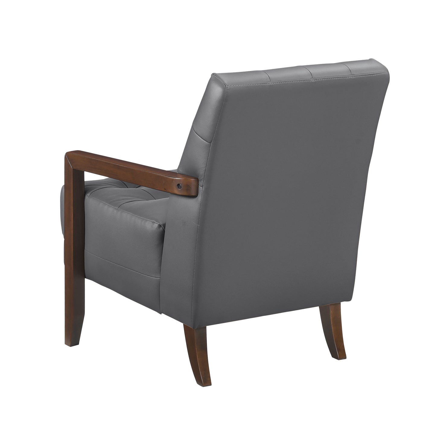 Homelegance Crafton Accent Chair in Gray Fabric with Stylish Design 1010DGY-1