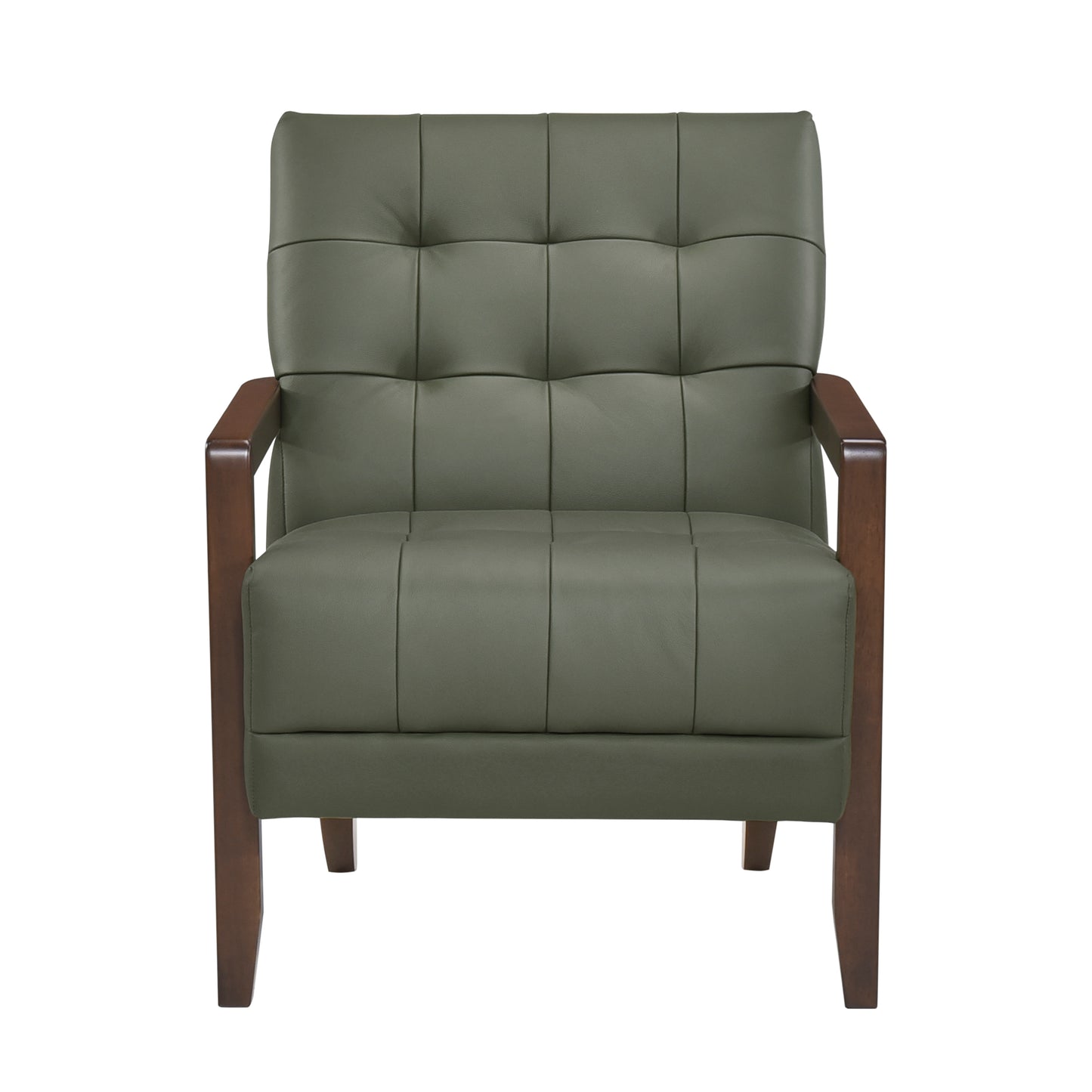 Homelegance Crafton Accent Chair in Green Velvet Upholstery 1010GRN-1