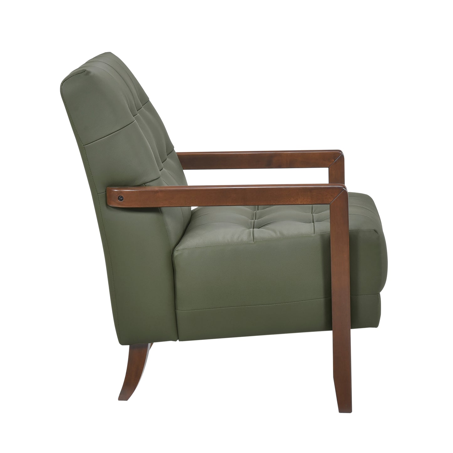 Homelegance Crafton Accent Chair in Green Velvet Upholstery 1010GRN-1