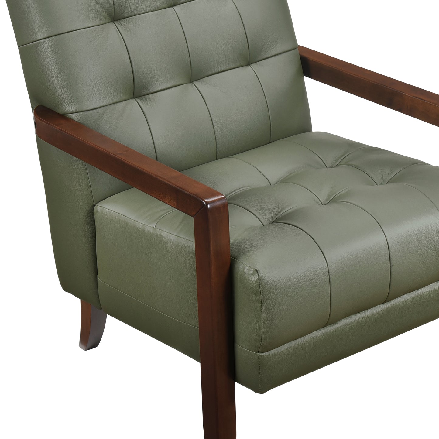 Homelegance Crafton Accent Chair in Green Velvet Upholstery 1010GRN-1