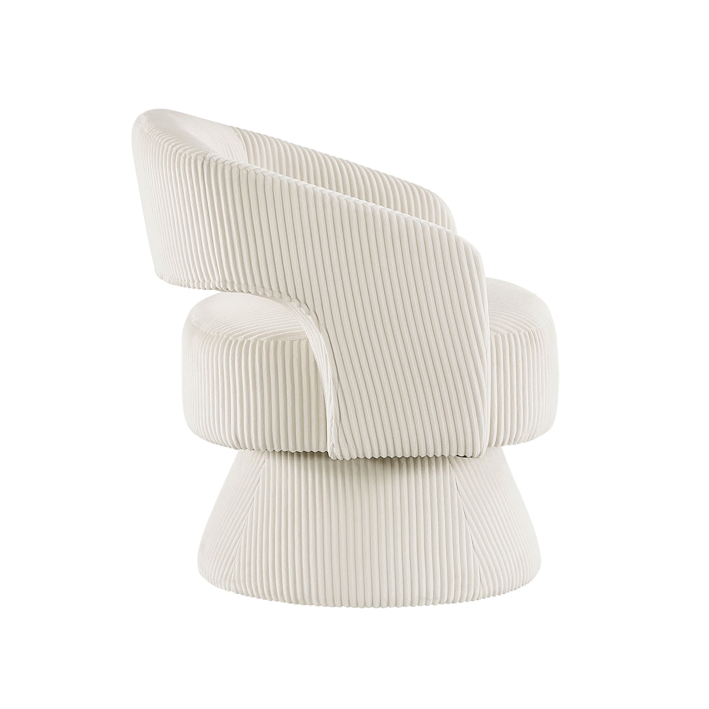 Homelegance Accent Chair Swivel Chair in Beige Corduroy 1013BEG-1