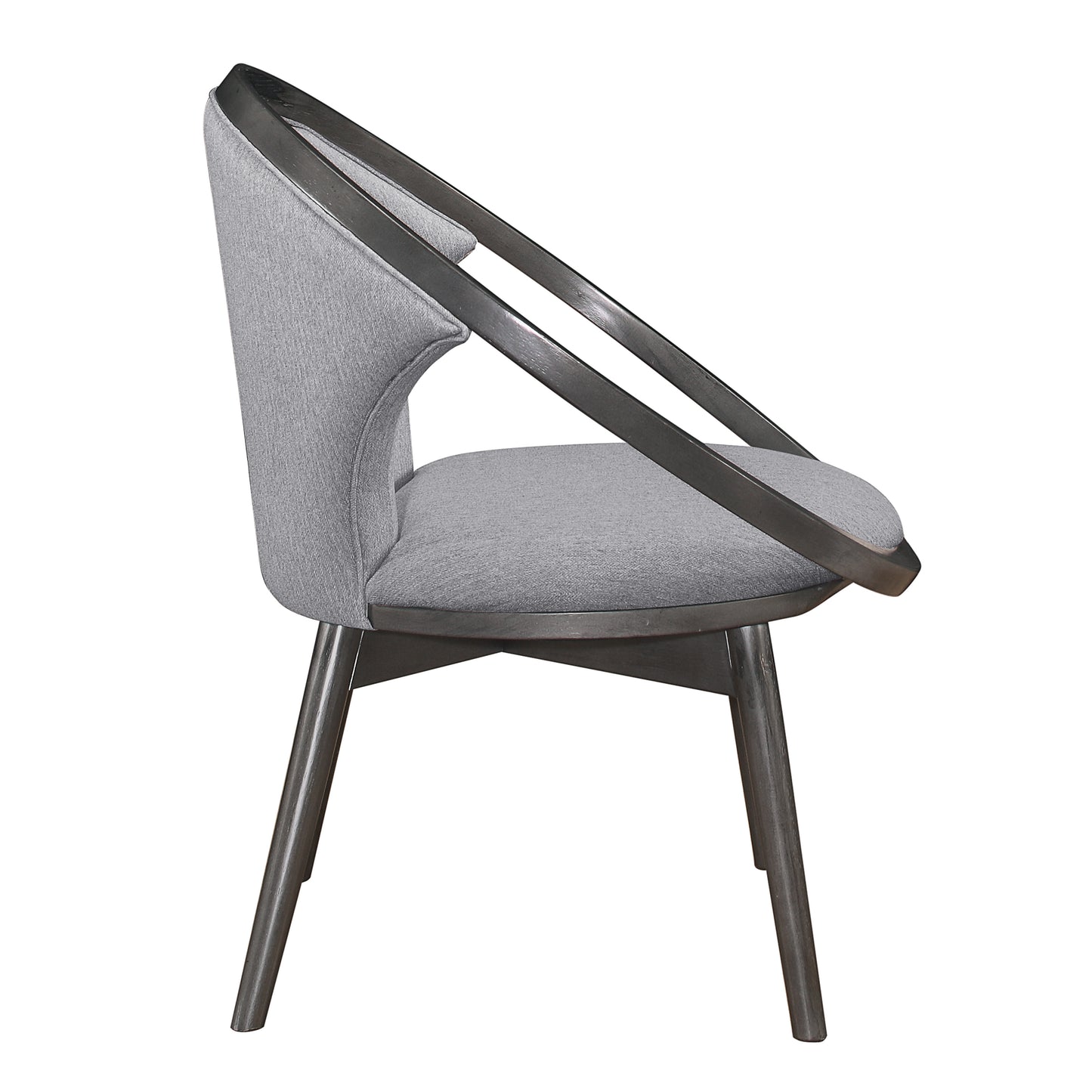Homelegance Lowery Accent Chair in Gray Tweed Herringbone Fabric 1033F1S