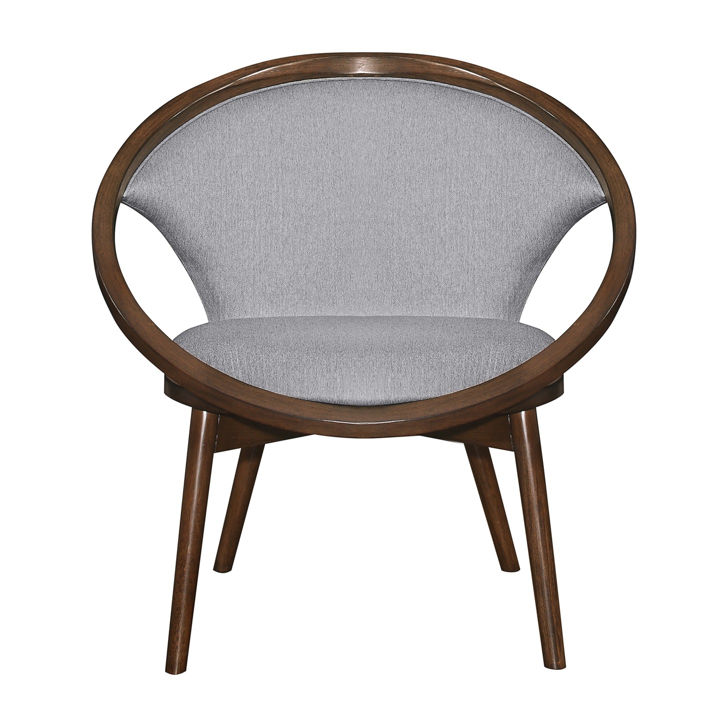 Homelegance Lowery Accent Chair in Gray Tweed Herringbone Fabric 1033F4S