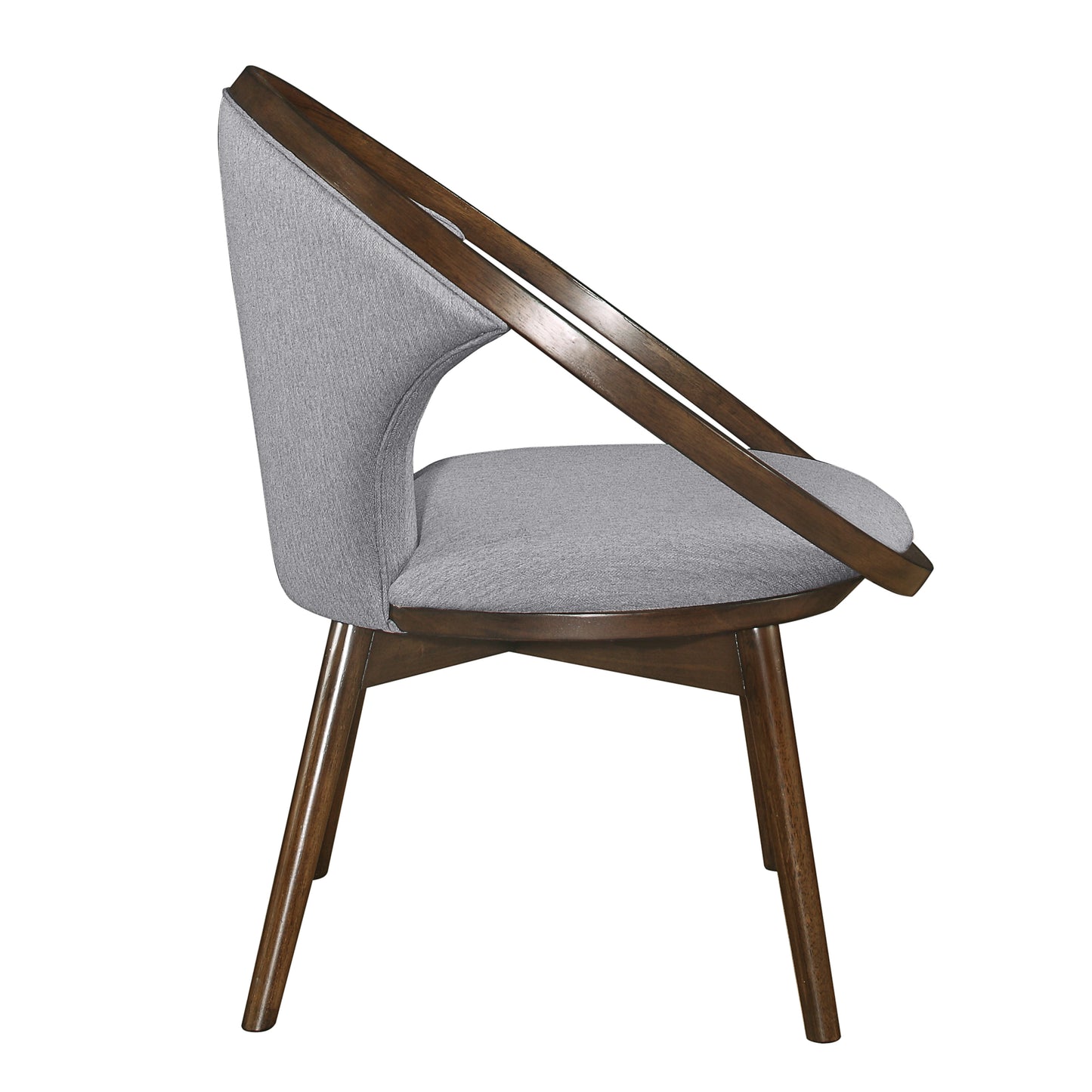 Homelegance Lowery Accent Chair in Gray Tweed Herringbone Fabric 1033F4S