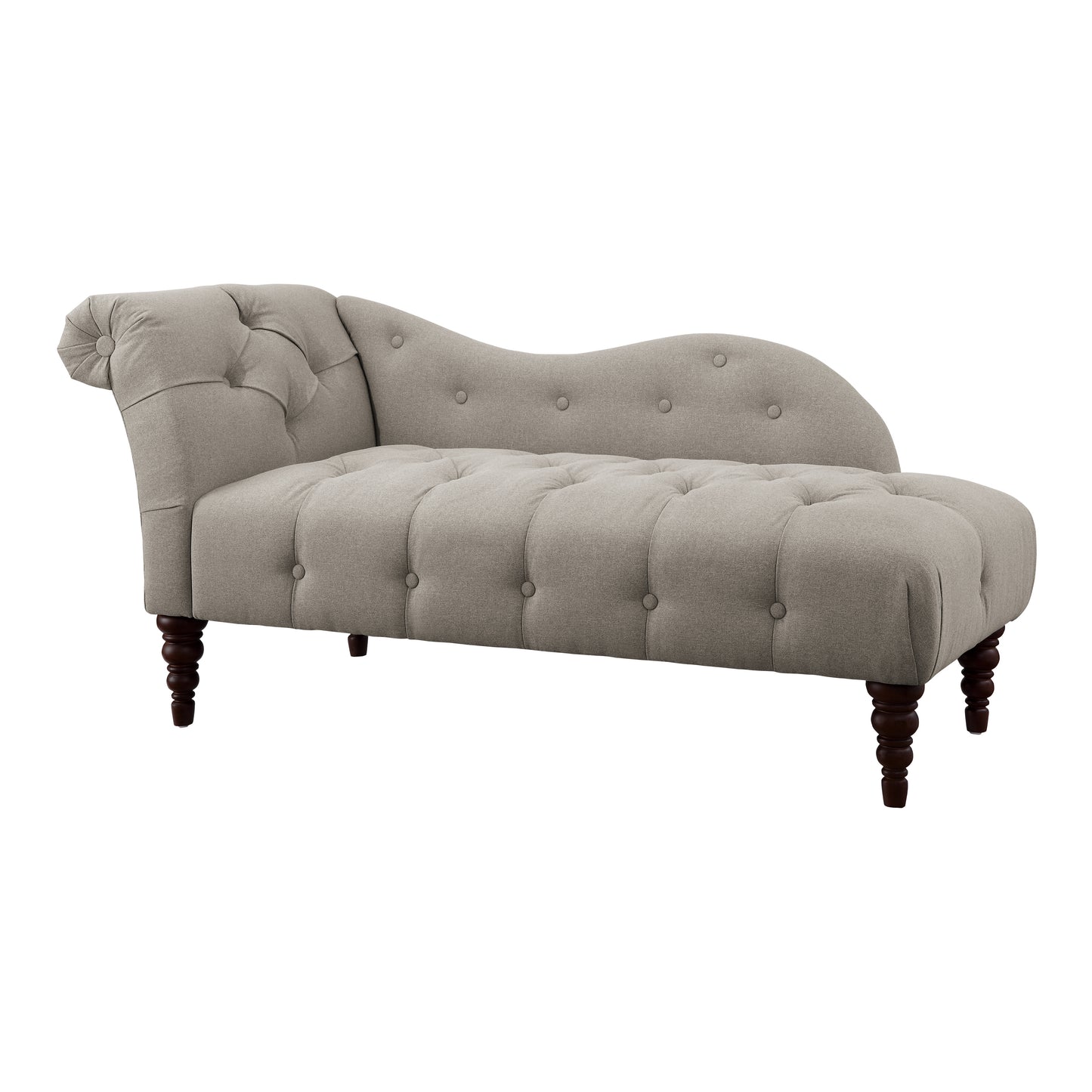 Homelegance Blue Hill Chaises in Brown Textured Fabric with Button Tufting 1044BR-5