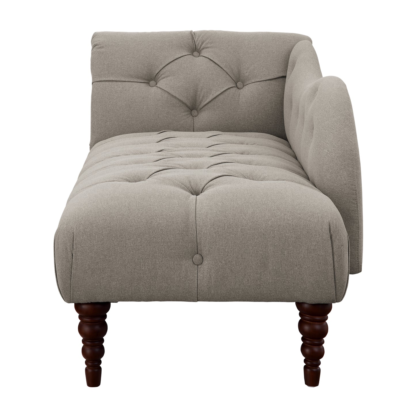 Homelegance Blue Hill Chaises in Brown Textured Fabric with Button Tufting 1044BR-5