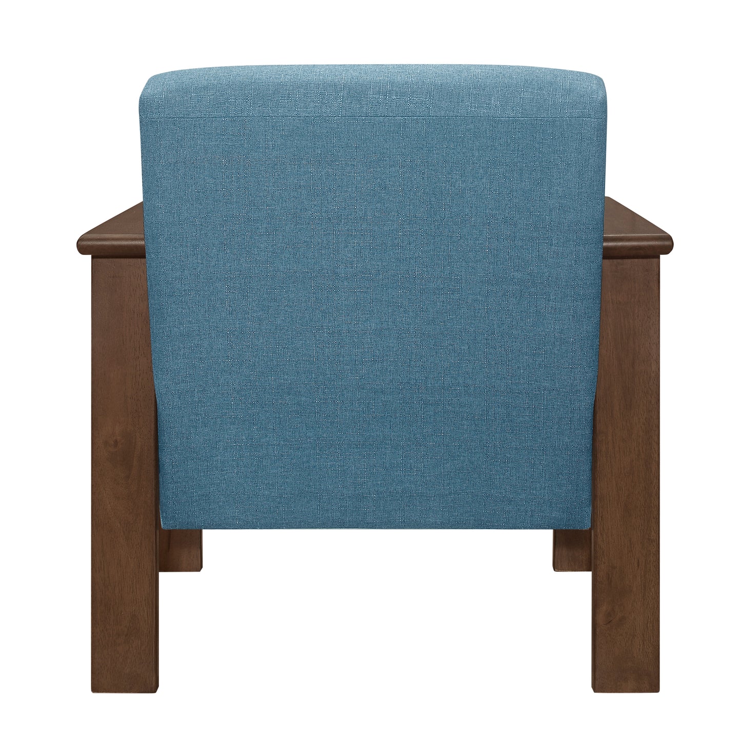 Homelegance Helena Accent Chair with Storage Arms in Blue Textured Fabric 1048BU-1