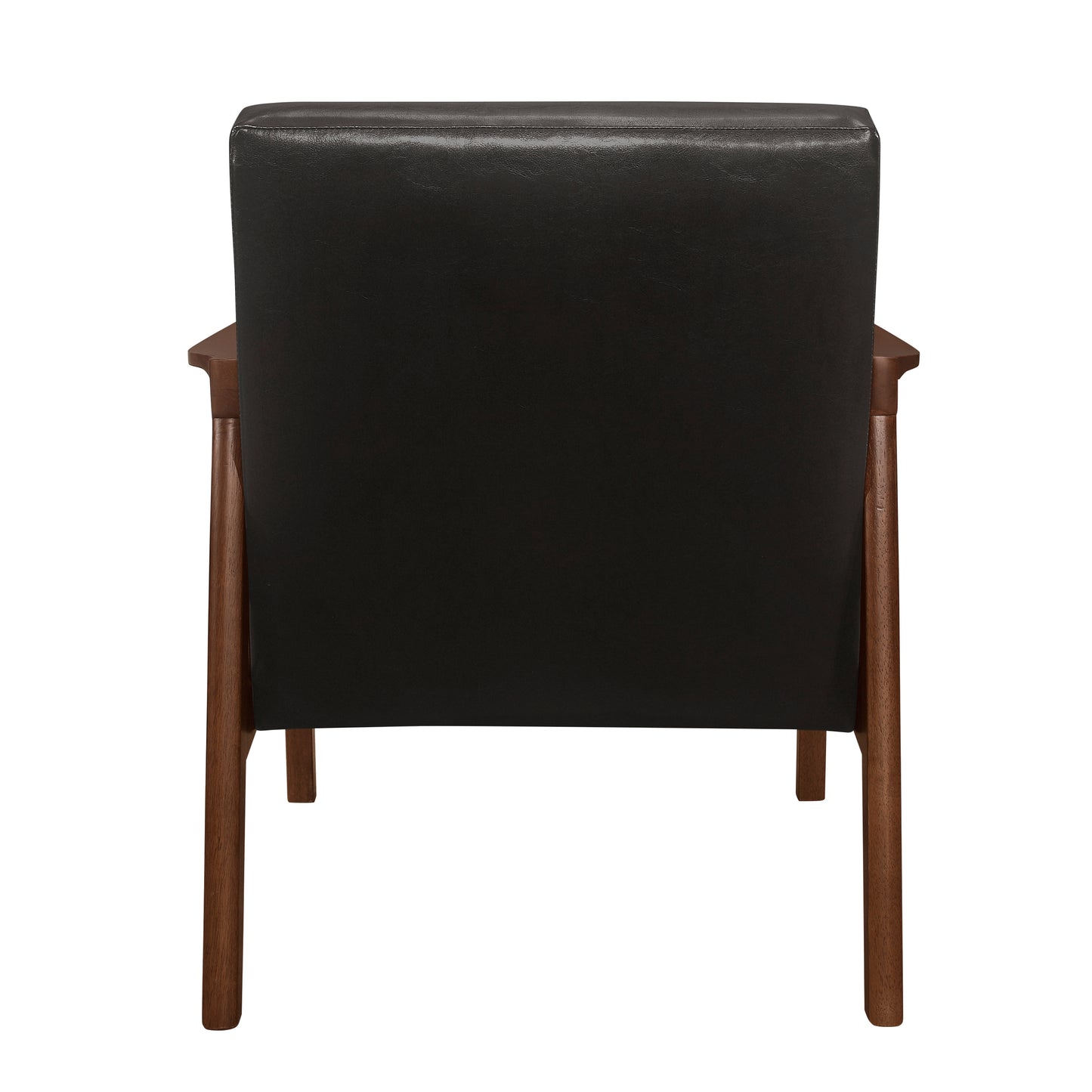 Homelegance Alby Accent Chair Dark Brown Faux Leather 1050DB-1