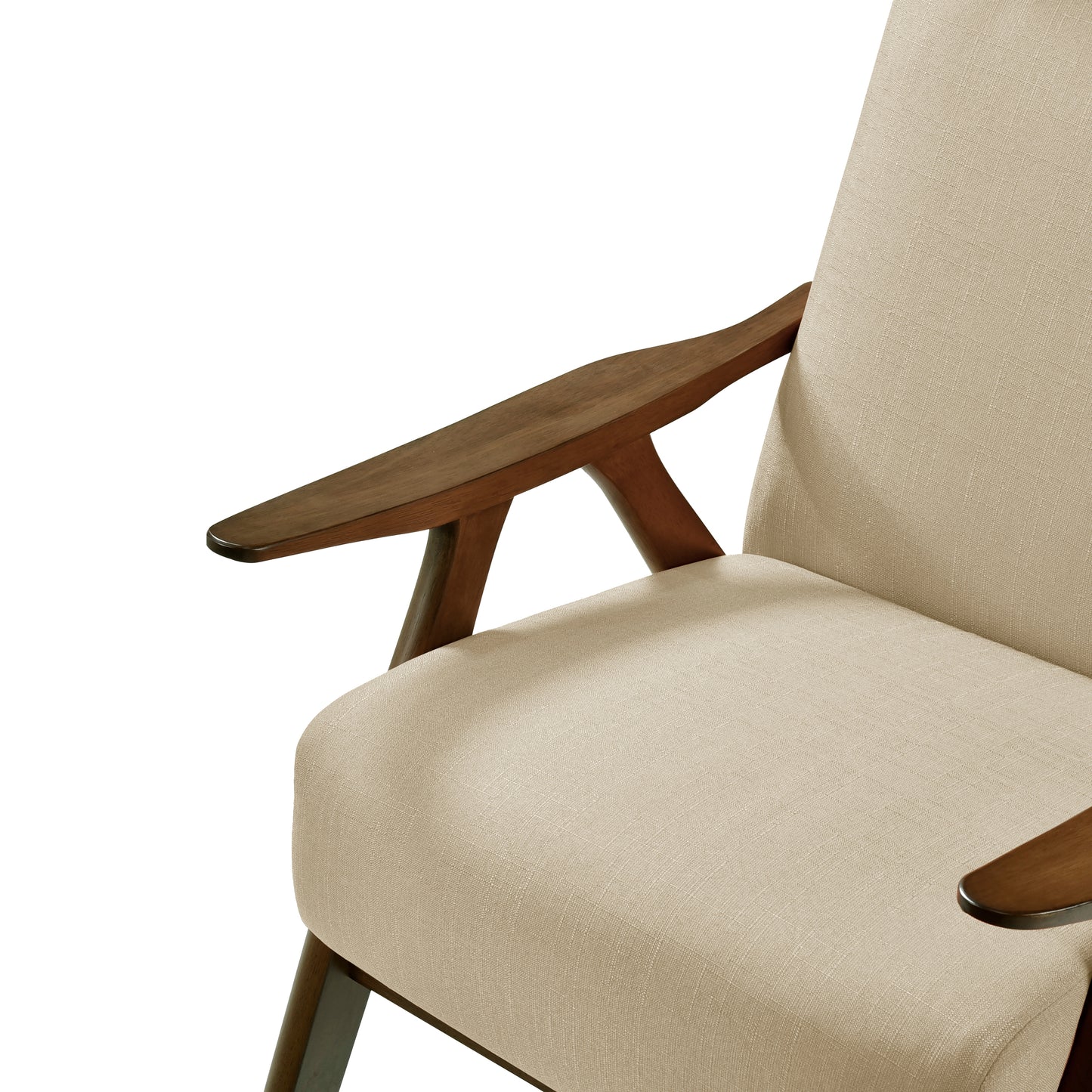 Homelegance Kalmar Accent Chair in Light Brown Textured Fabric 1077BR-1