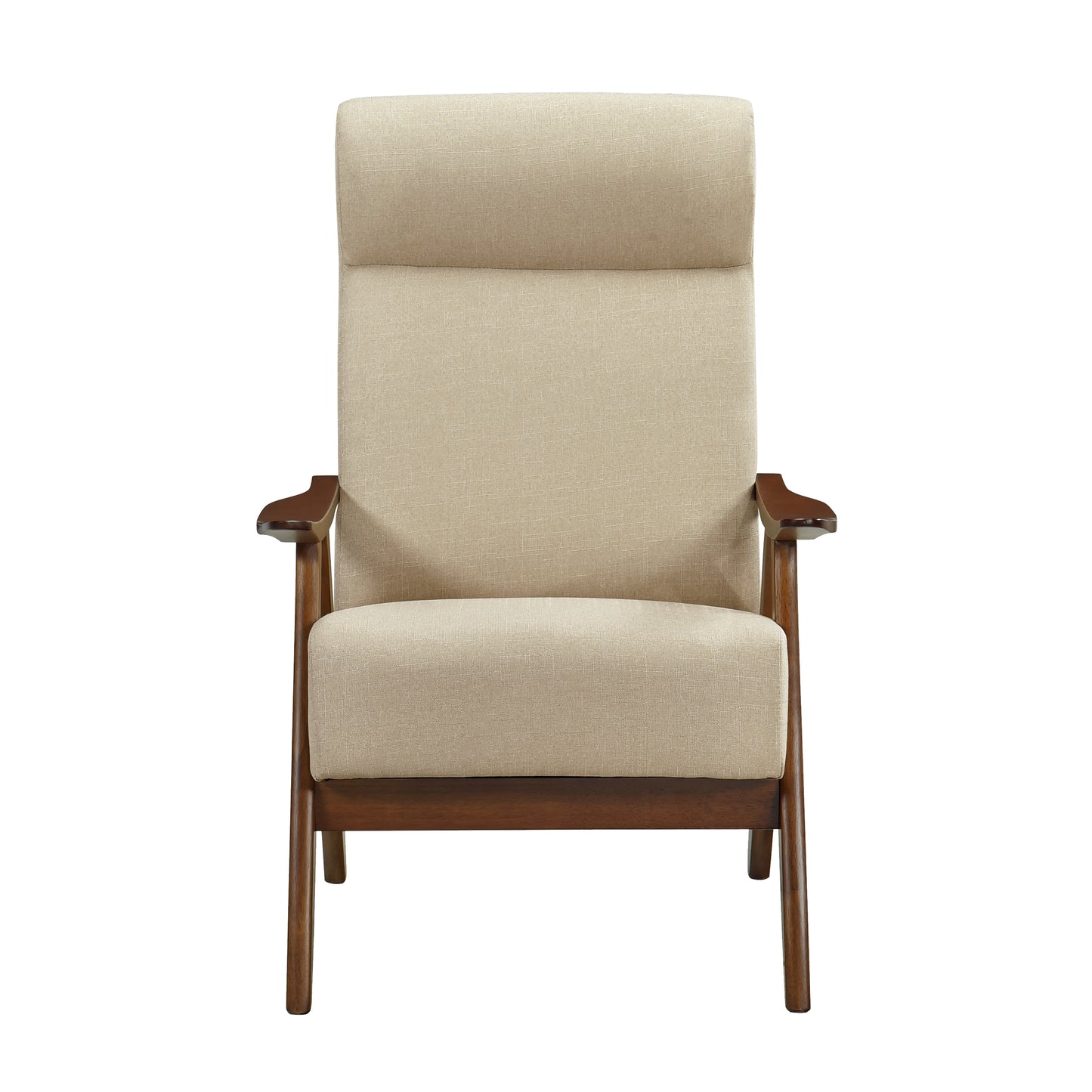 Homelegance Kalmar Accent Chair in Light Brown Textured Fabric 1077BR-1