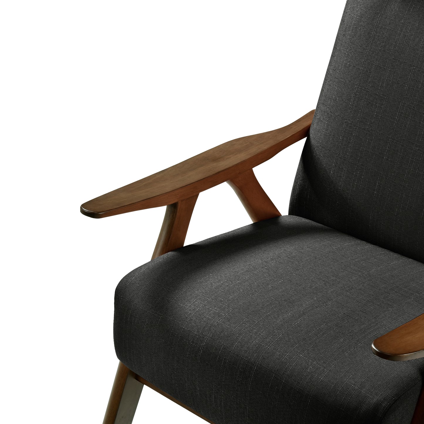 Homelegance Kalmar Accent Chair in Dark Gray Textured Fabric 1077DG-1