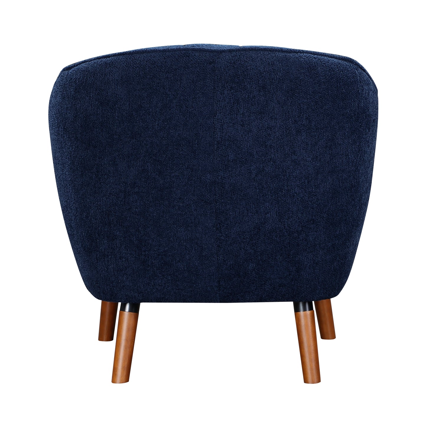 Homelegance Cutler Accent Chair in Textured Blue Fabric with Solid Wood Legs 1081BU-1