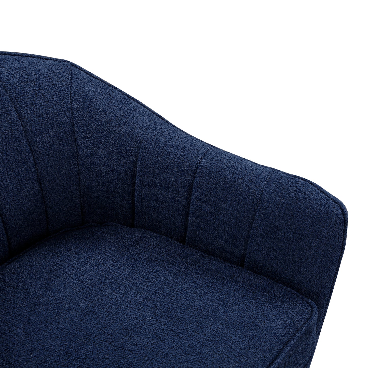 Homelegance Cutler Accent Chair in Textured Blue Fabric with Solid Wood Legs 1081BU-1