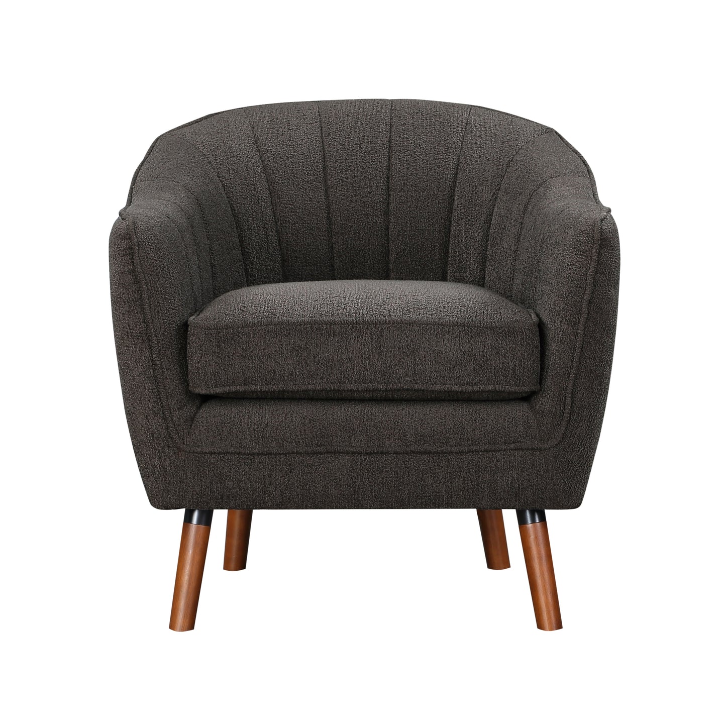 Homelegance Cutler Accent Chair in Charcoal Textured Fabric 1081CC-1