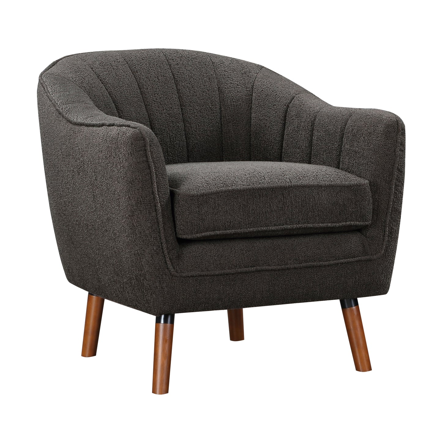 Homelegance Cutler Accent Chair in Charcoal Textured Fabric 1081CC-1