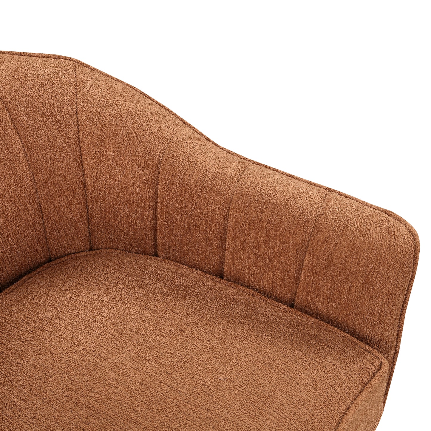 Homelegance Cutler Accent Chair in Rust Textured Fabric with Solid Wood Legs 1081RU-1