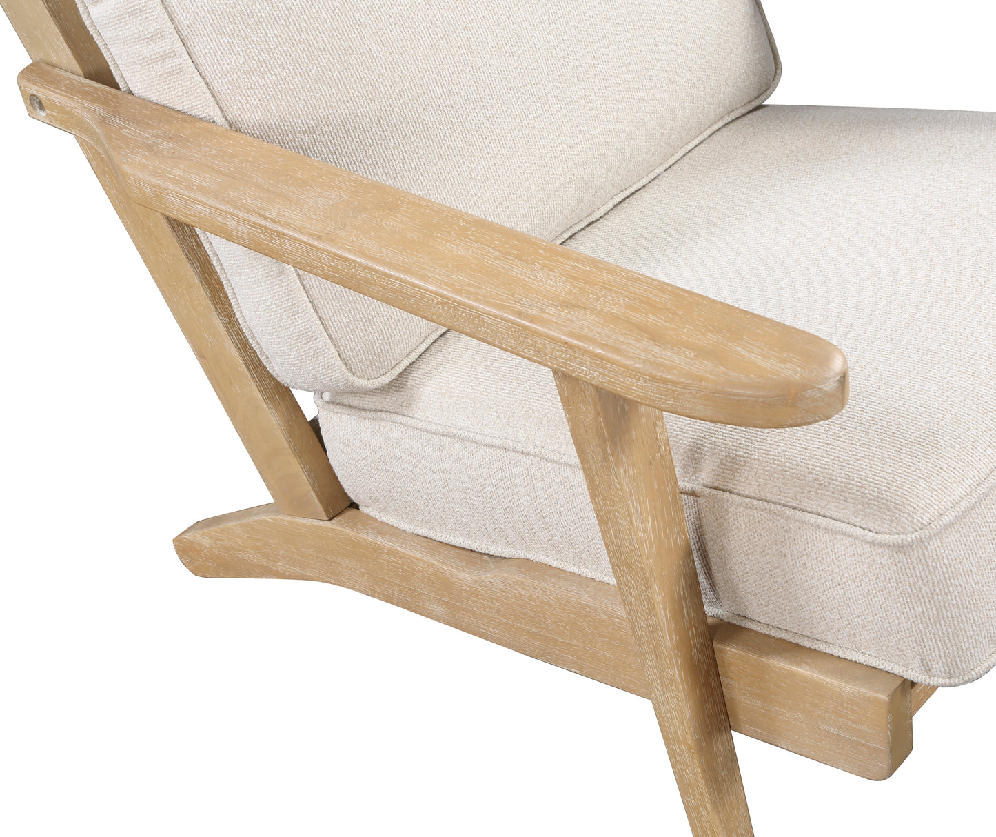 Homelegance Chandler Accent Chair in Wire Brushed Antique Natural Finish 1082BE-1
