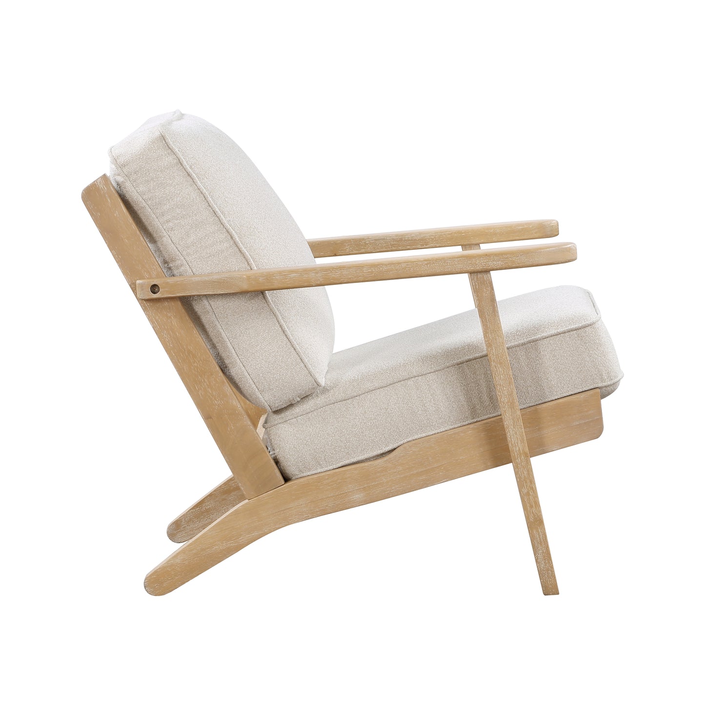 Homelegance Chandler Accent Chair in Wire Brushed Antique Natural Finish 1082BE-1