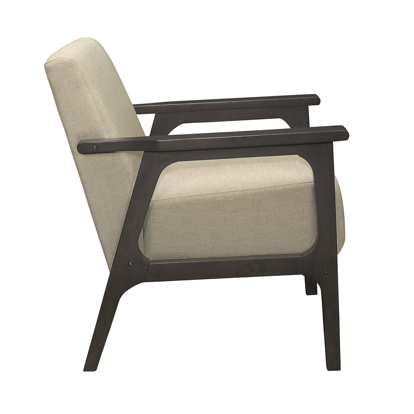 Homelegance Ocala Accent Chair in Light Brown Textured Fabric 1103BR-1