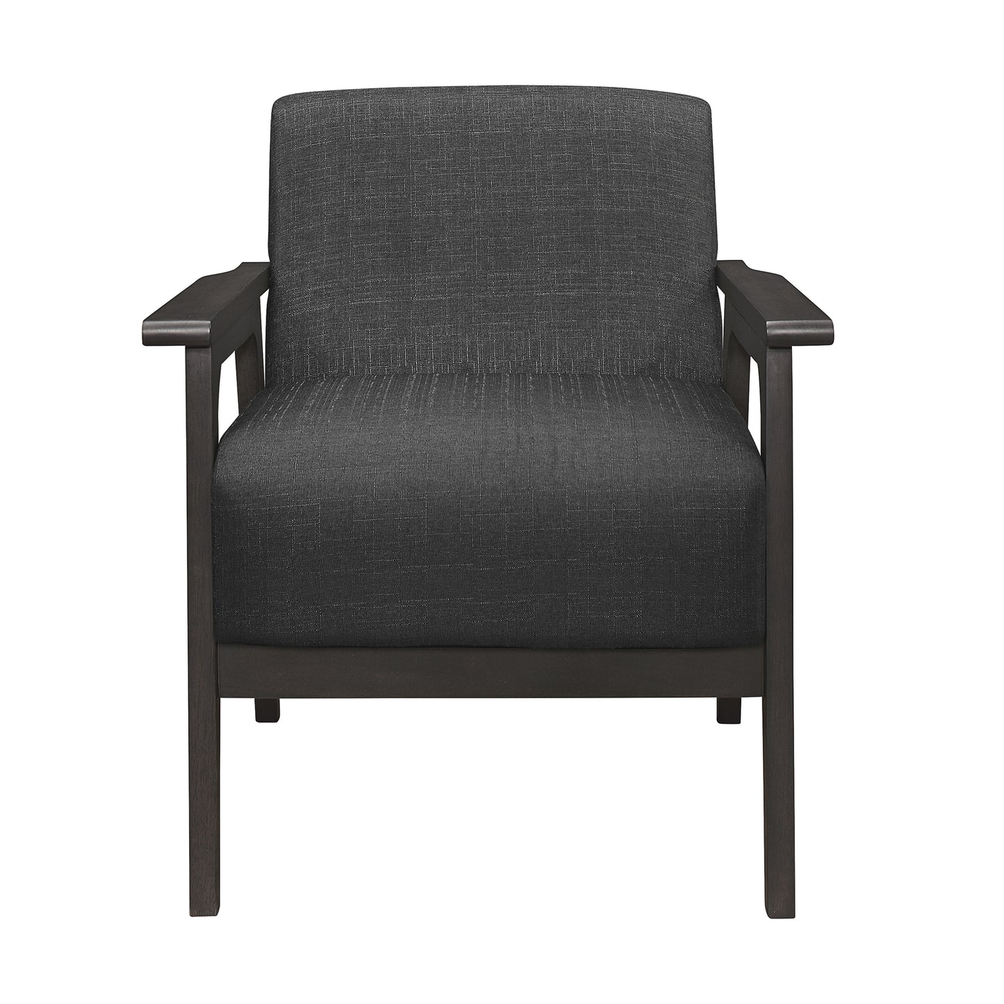 Homelegance Ocala Accent Chair in Dark Gray Textured Fabric 1103DG-1