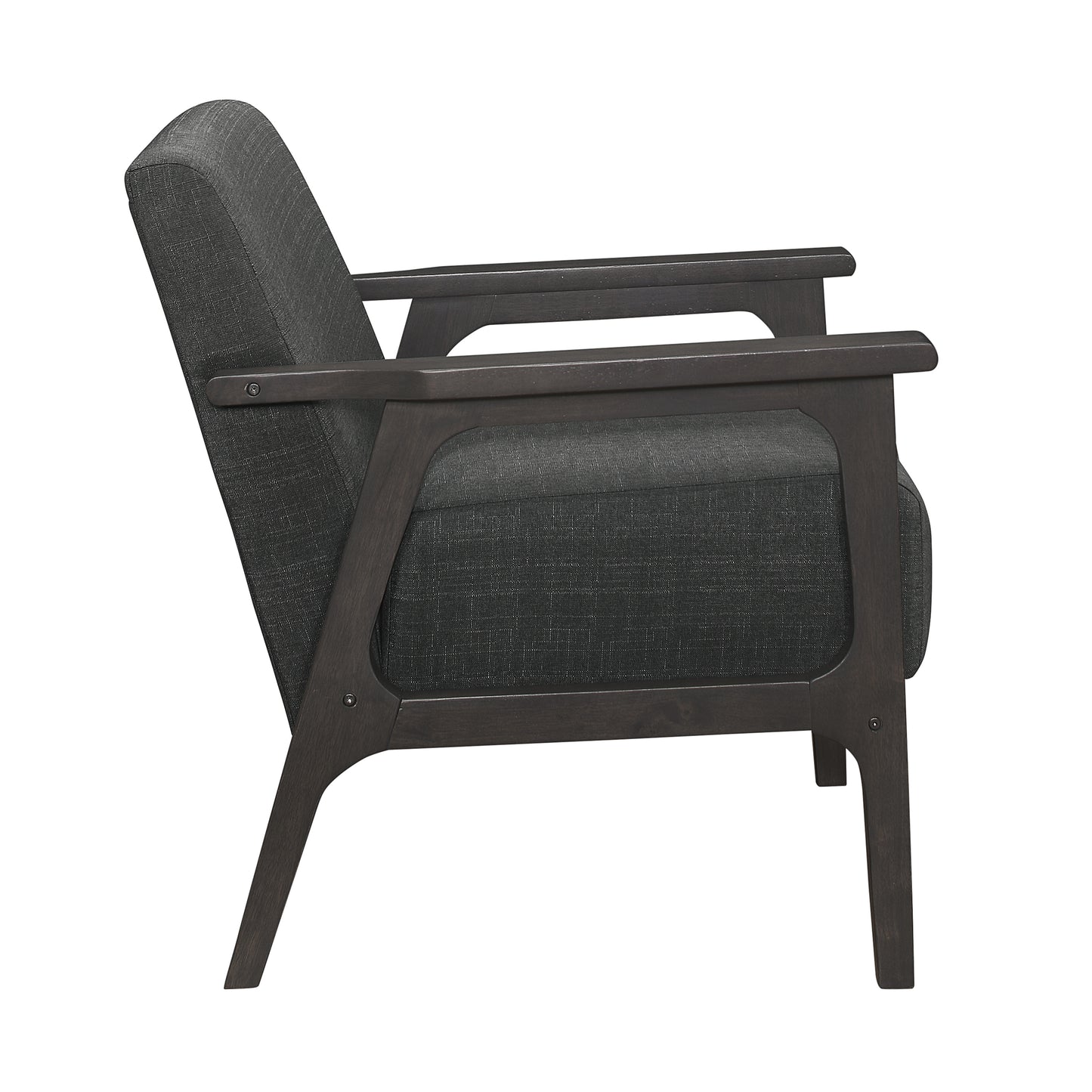 Homelegance Ocala Accent Chair in Dark Gray Textured Fabric 1103DG-1