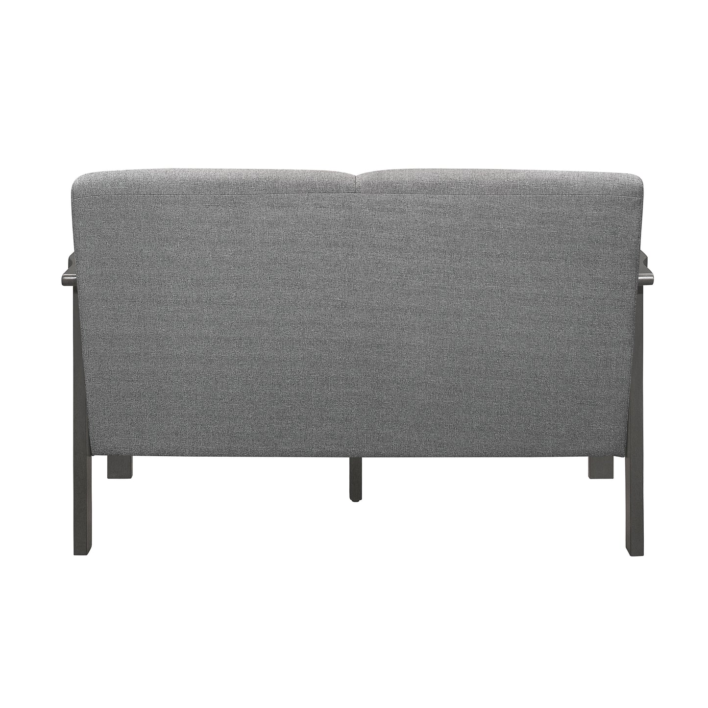 Homelegance Lewiston Loveseat in Textured Gray Fabric 1104GY-2