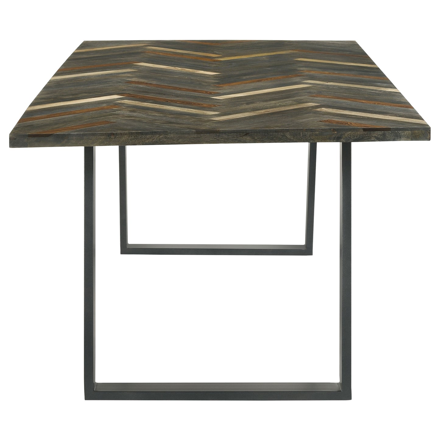 Misty 80-inch Solid Wood Dining Table Grey Sheesham