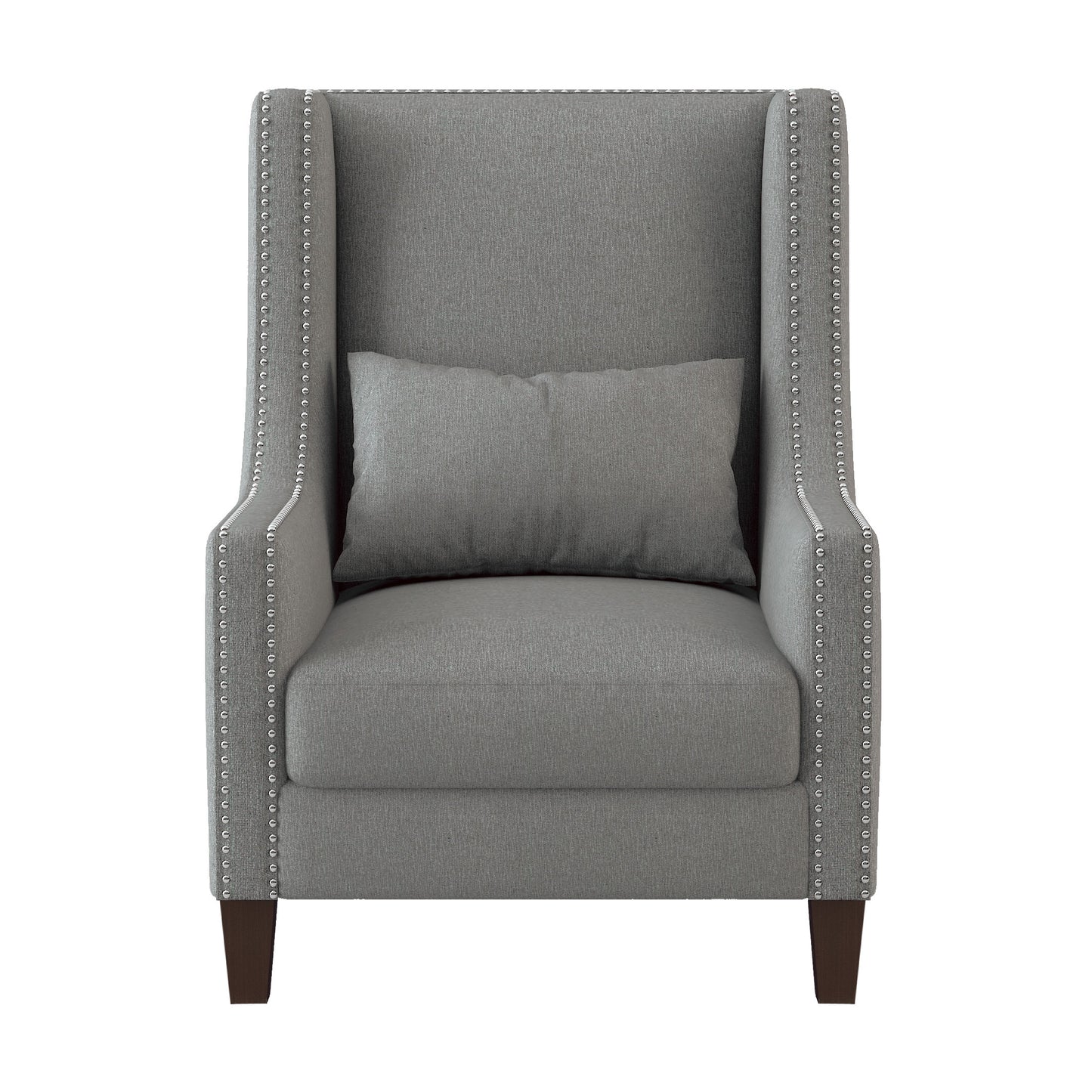 Homelegance Keller Accent Chair in Light Gray Textured Fabric 1114GY-1