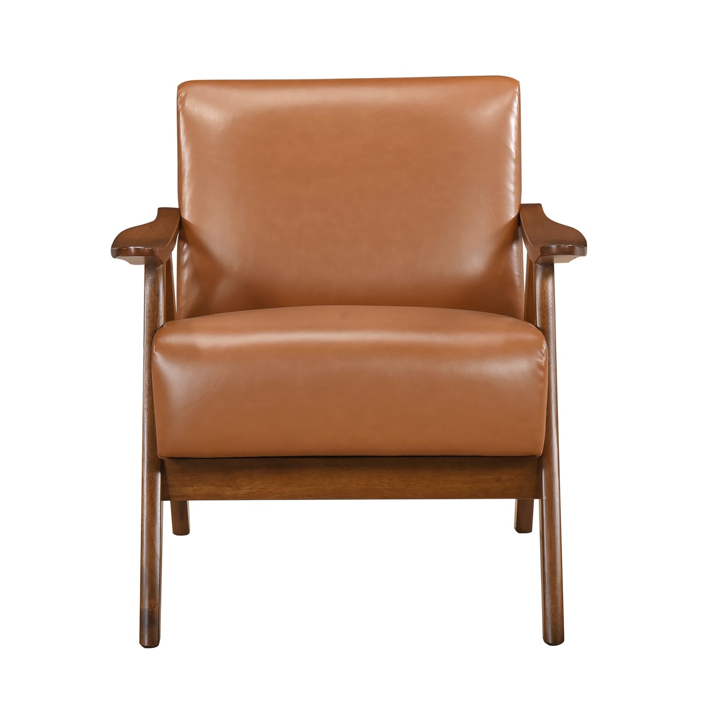Homelegance Accent Chair in Rich Brown Upholstery Stylish Comfort 1138BRPU-1