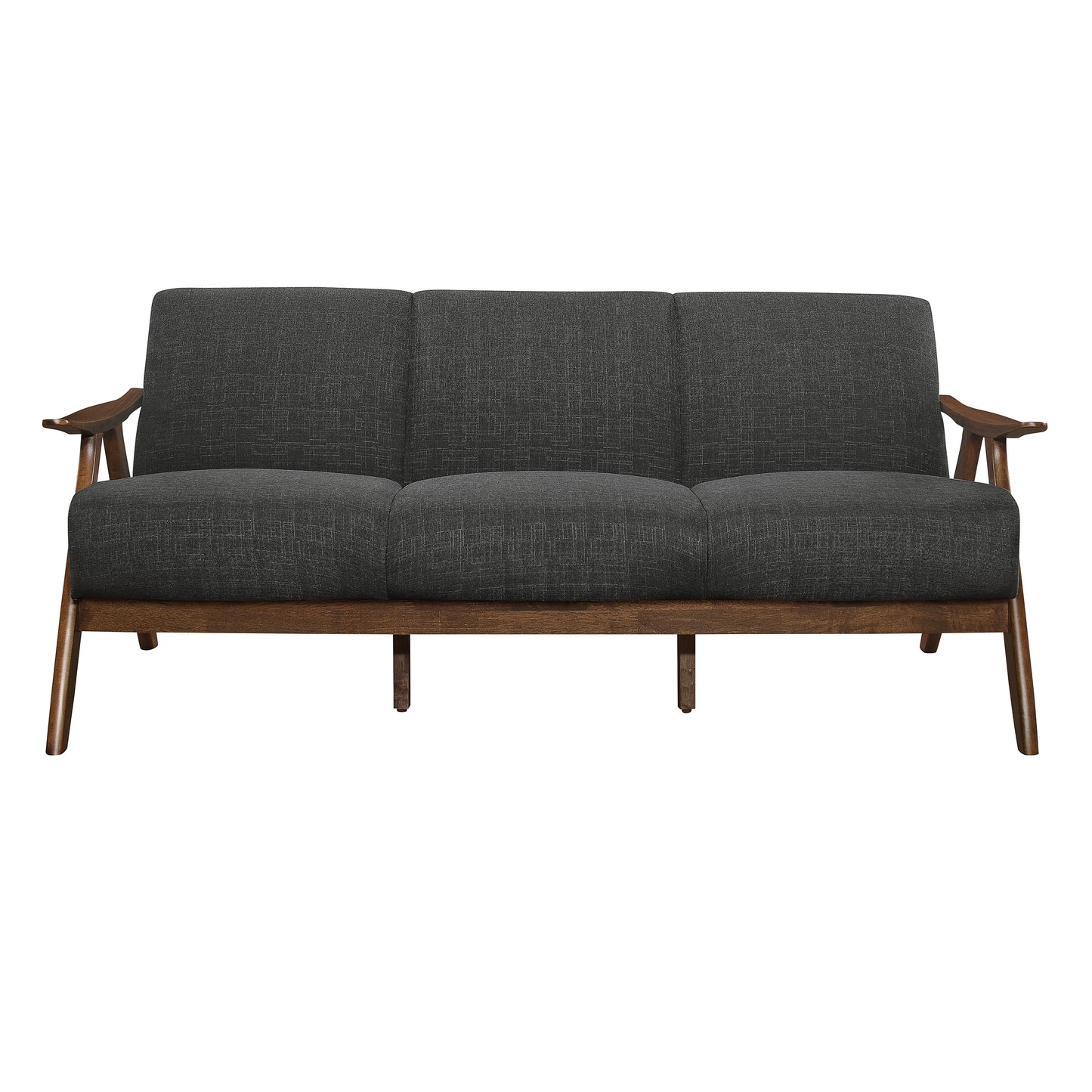 Homelegance Damala Sectional Sofa Dark Gray Walnut Finish 1138DG-3