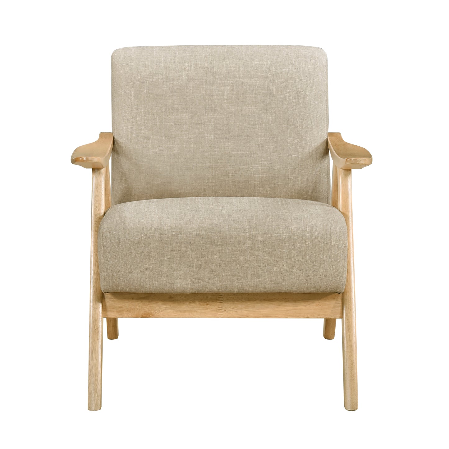Homelegance Accent Chair in Brown Fabric with Stylish Design 1138NABR-1