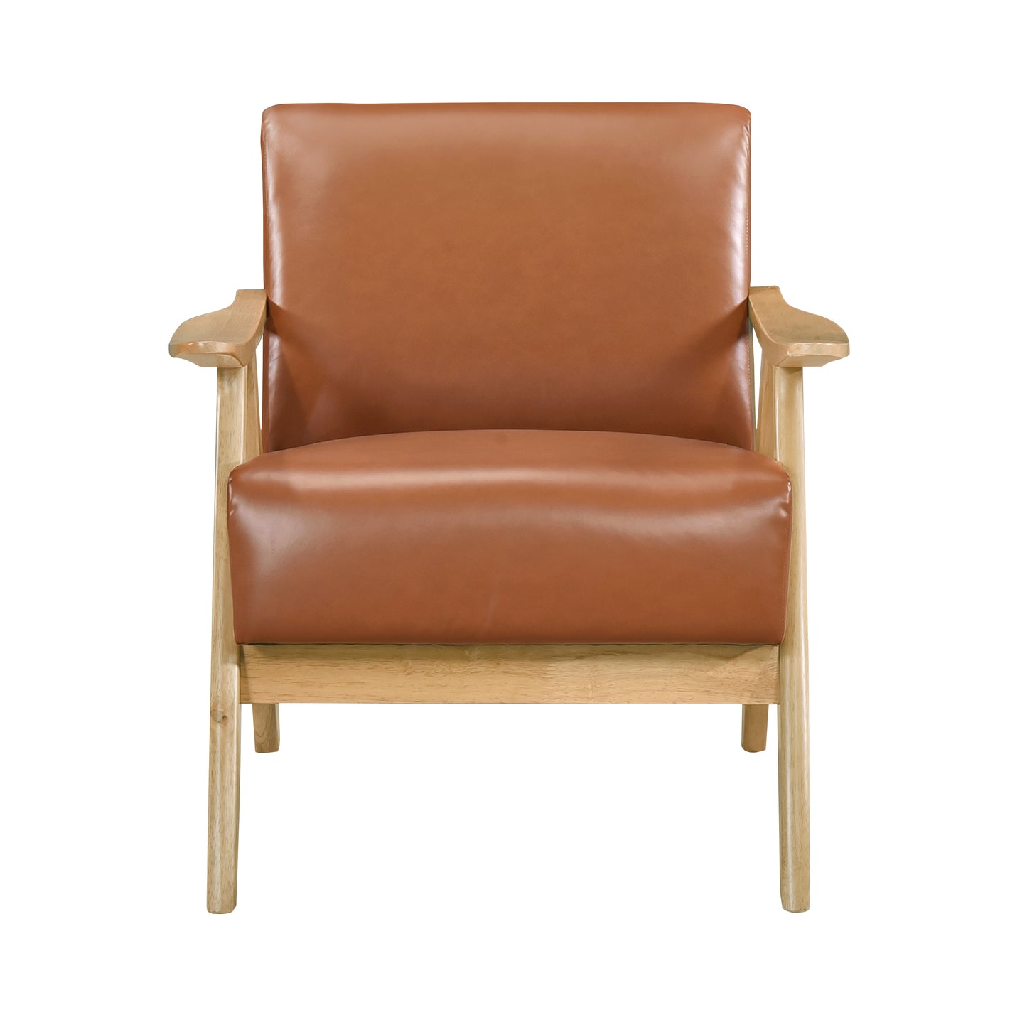 Homelegance Accent Chair in Brown Fabric with Stylish Design 1138NABRPU-1