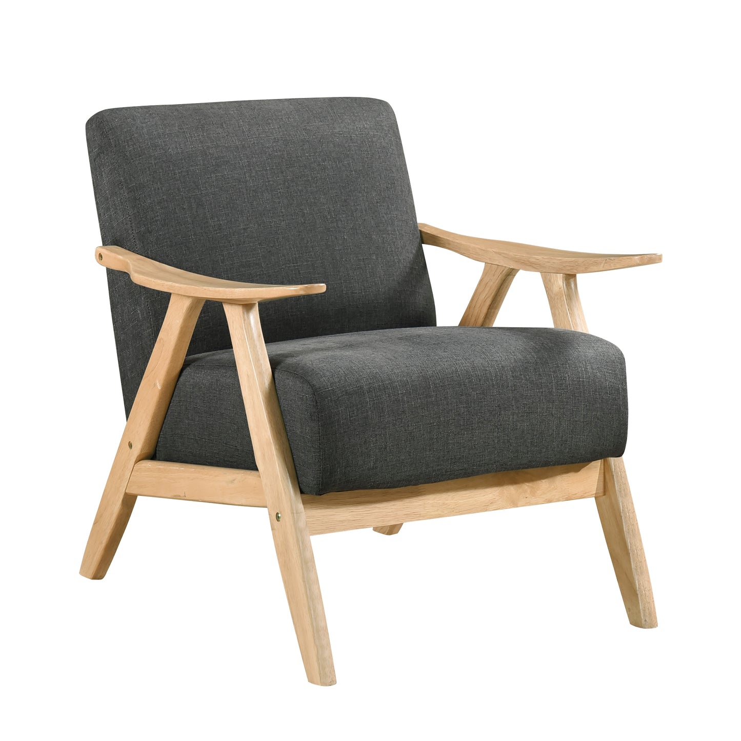 Homelegance Accent Chair in Gray Fabric with Stylish Design 1138NADG-1