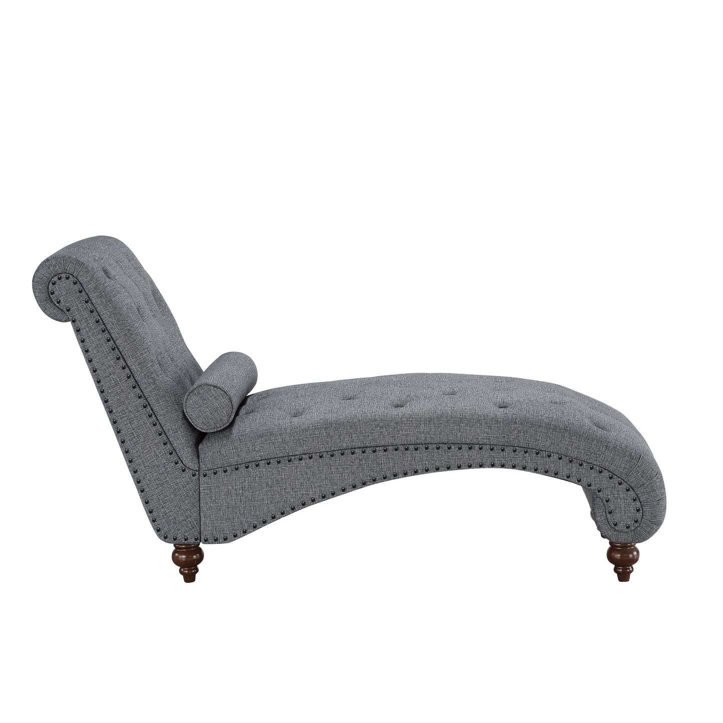 Homelegance Bonne Chaises Dark Gray Textured Fabric Upholstery 1162NGY-5