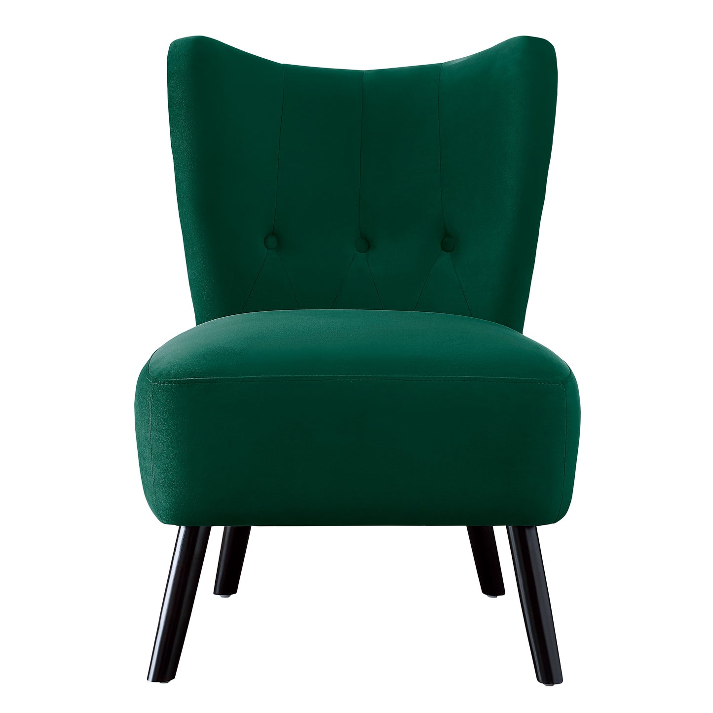 Homelegance Imani Accent Chair in Green Velvet with Button Tufted Back 1166GR-1