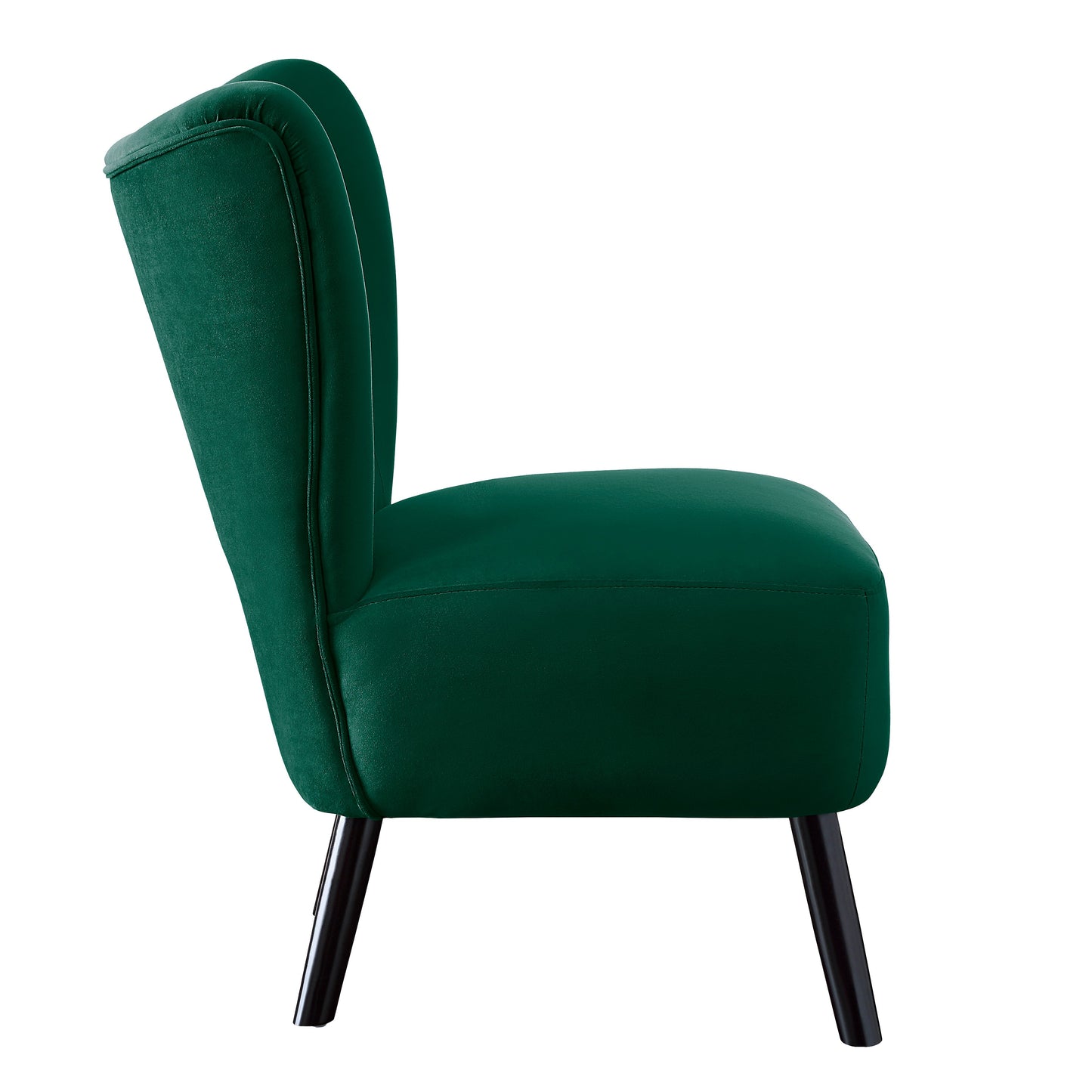 Homelegance Imani Accent Chair in Green Velvet with Button Tufted Back 1166GR-1