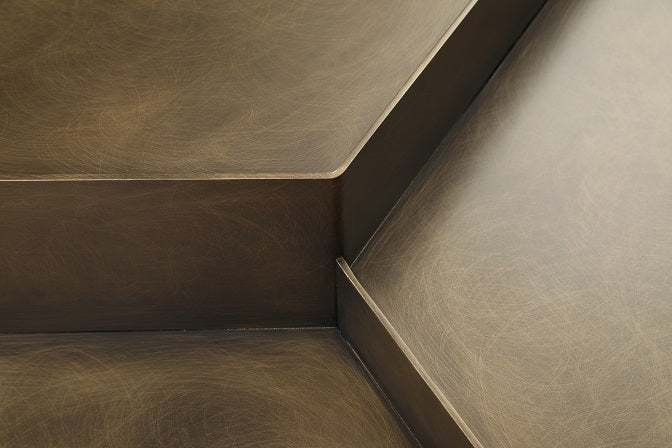 Modrest Kyuss Modern Antique Brass Coffee Table
