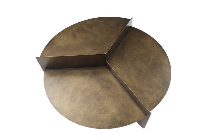 Modrest Kyuss Modern Antique Brass Coffee Table