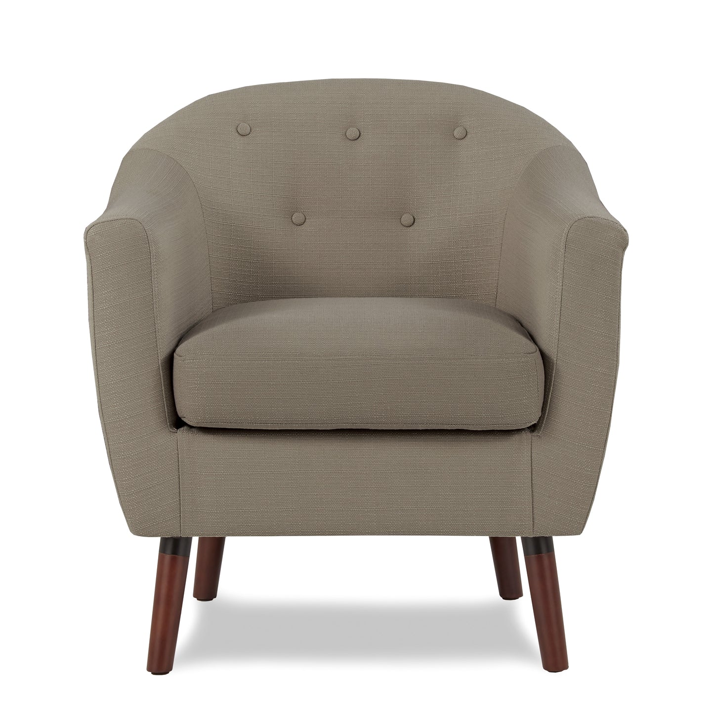 Homelegance Lucille Accent Chair in Textured Beige with Button Tufted Back 1192BE