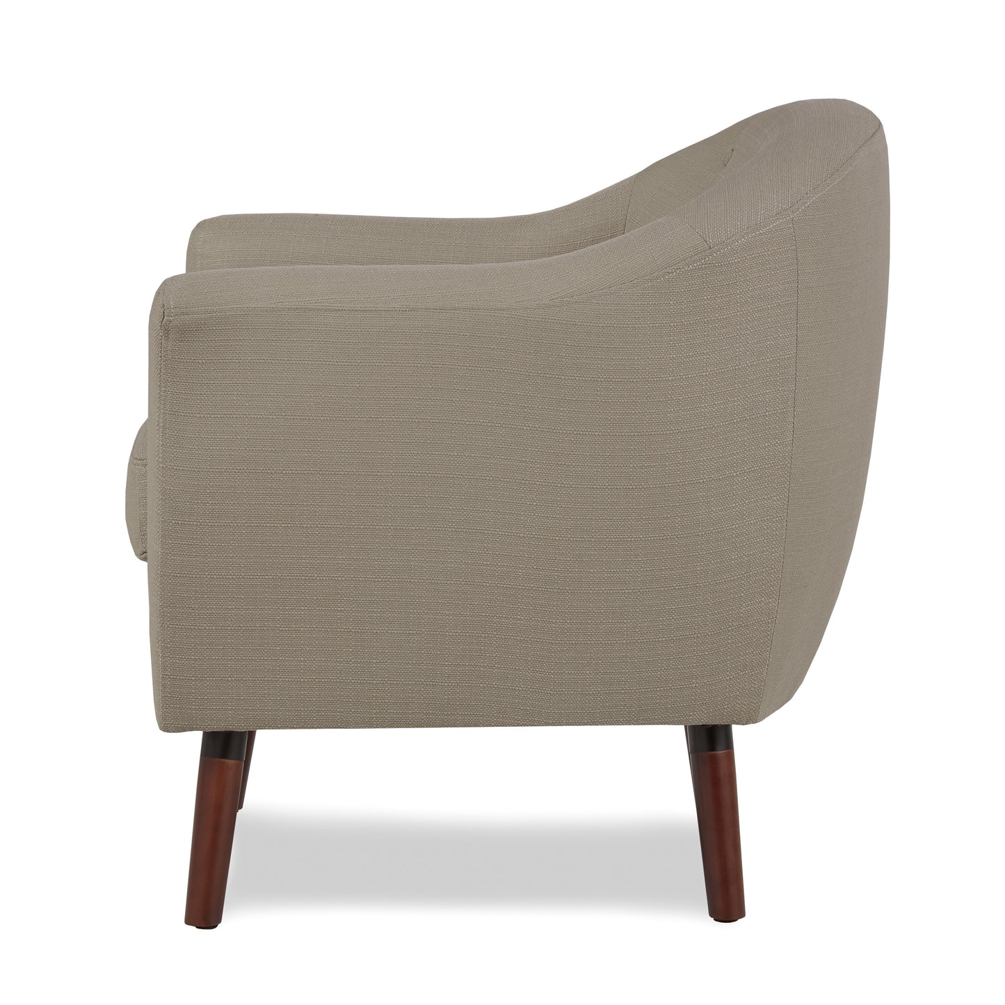 Homelegance Lucille Accent Chair in Textured Beige with Button Tufted Back 1192BE