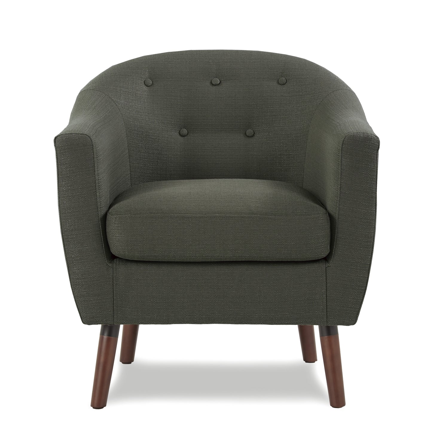 Homelegance Lucille Accent Chair in Textured Gray with Button Tufted Back 1192GY