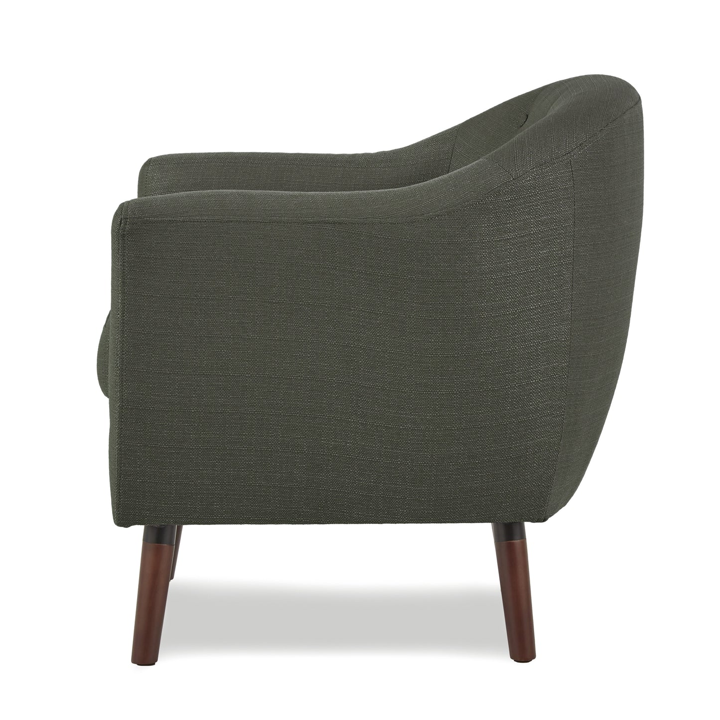 Homelegance Lucille Accent Chair in Textured Gray with Button Tufted Back 1192GY