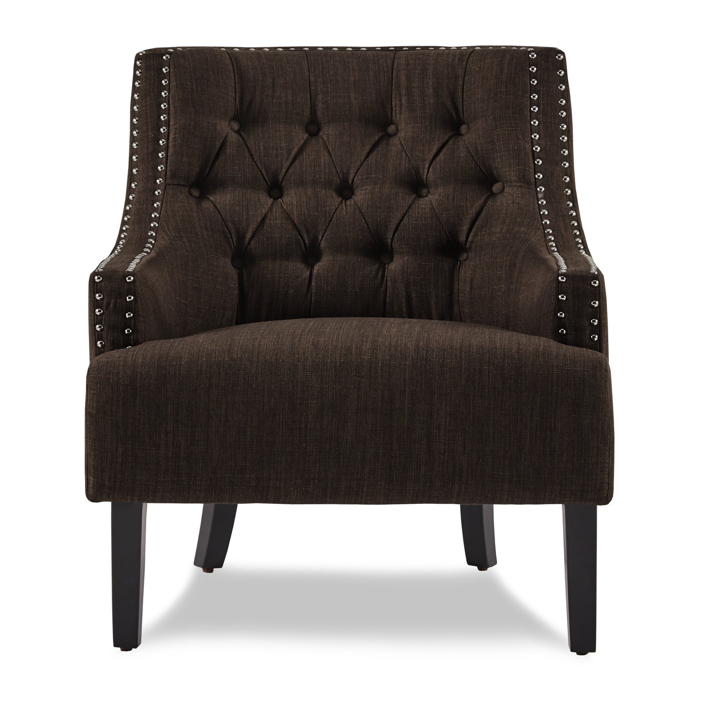 Homelegance Charisma Accent Chair in Chocolate Textured Fabric 1194CH